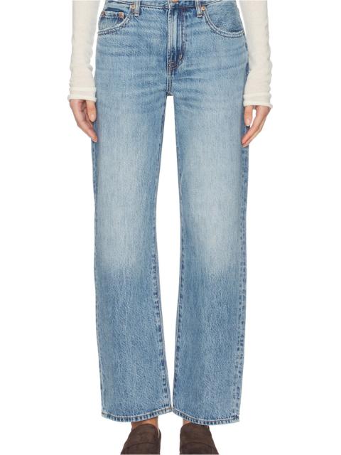 Lexi Mid Rise Bowed Straight Jeans