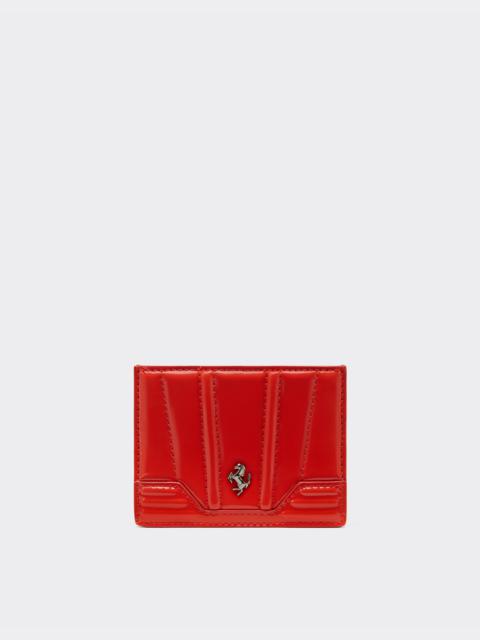Card holder in patent leather