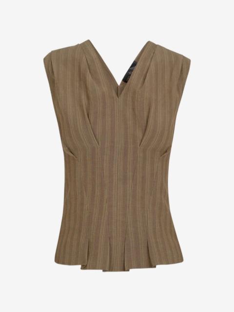Ida pinstripe-pattern blouse