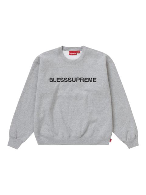 Supreme Bless Crewneck Heather Grey