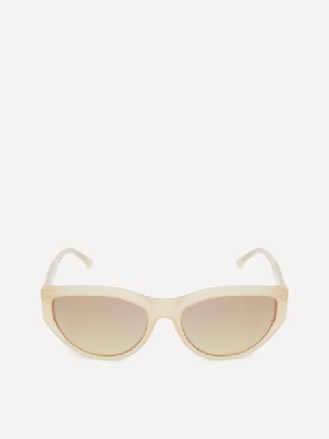 Yellow Acetate Cat Eye Sunglasses