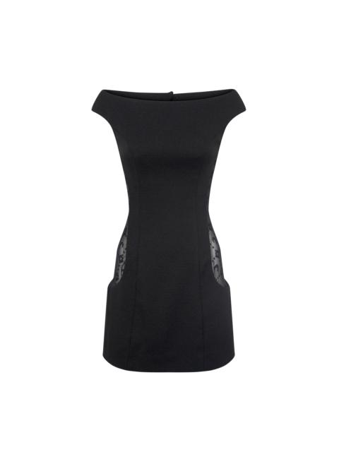 WOOL BOUCLÉ SLEEVELESS MINI DRESS