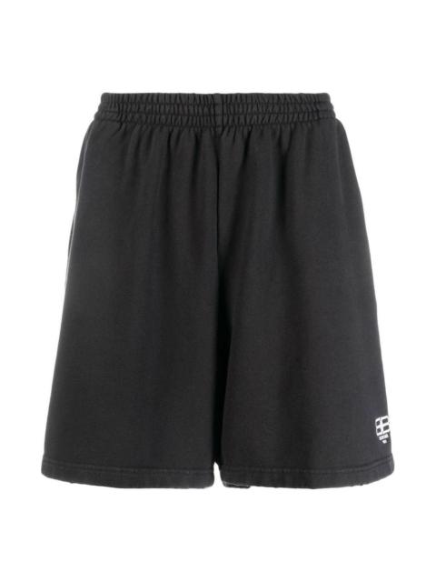Balenciaga BB Paris Icon Sweat Shorts 'Black' 676137TMVG69034