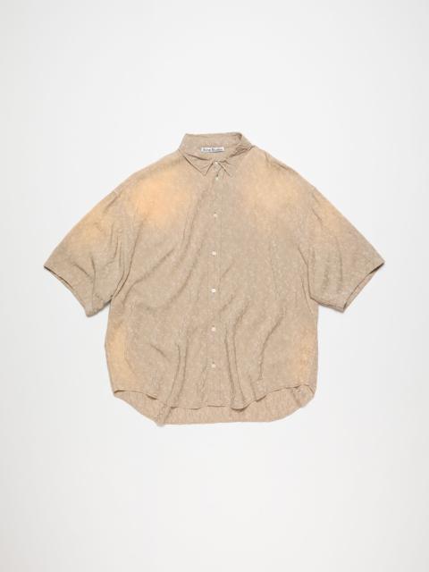 Button-up shirt monogram - Warm Grey