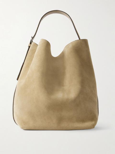 Suede tote Sand