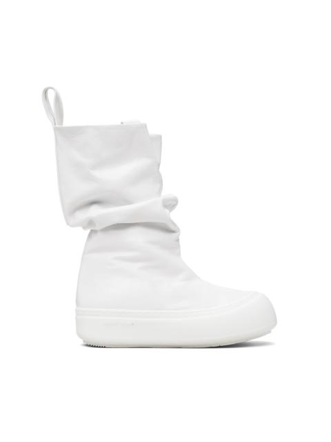 White Low Fisherman Boots