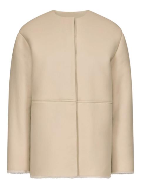 Fargo leather-panelled shearling jacket