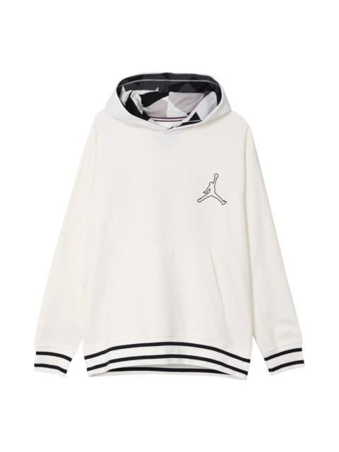 Air Jordan Jumpman Fleece Hoodie 'White Black' FD7403-133