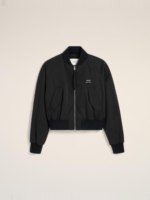 BLACK TWILL BOMBER