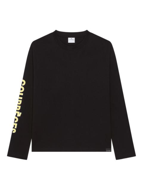 long-sleeve logo-print T-shirt