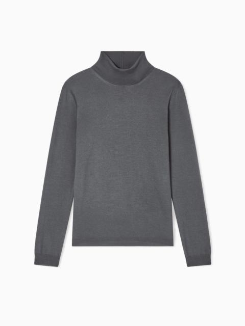CASHMERE MOCK-NECK JUMPER