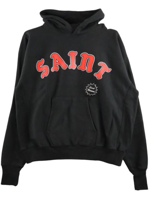 logo-print cotton hoodie