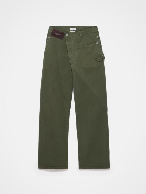 MENS TWISTED WORKWEAR JEANS IN WASHED GREEN