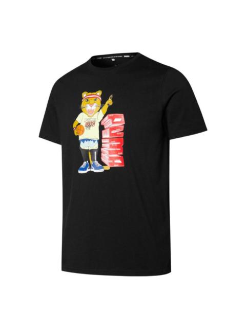 PUMA Dylan Logo Printing Sports Short Sleeve Black 532730-06