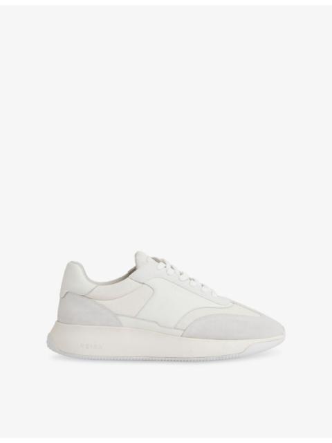 Emmett Leather-Blend Low-Top Trainers