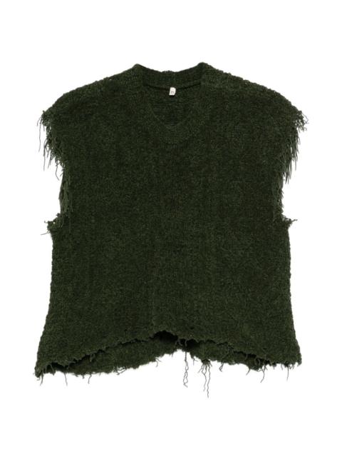 cable knit vest