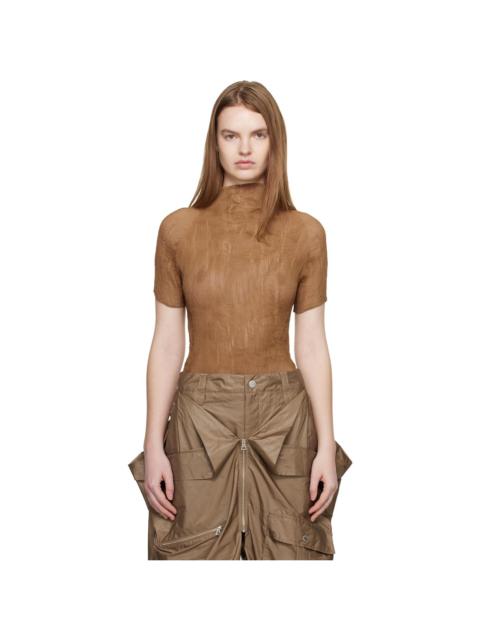 Beige Chiffon Twist 3 Top