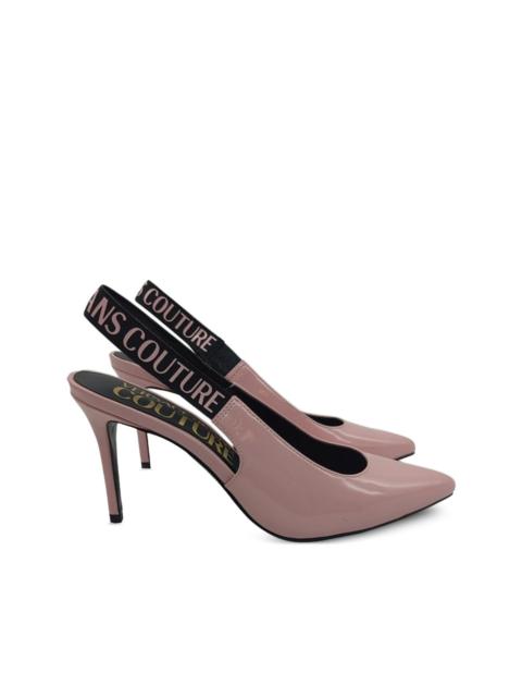 logo-slingback pumps