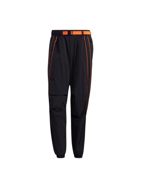 adidas Ub Pnt Wv Astro Woven Contrasting Colors Bundle Feet Sports Pants Black GP0830