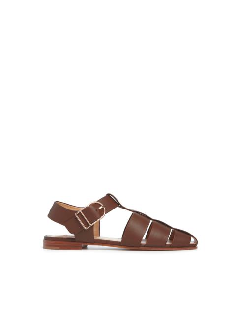 Lynn Sandal in Chocolate Nappa Leather