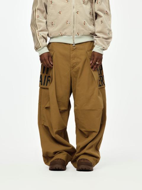 HERRINGBONE JUMBO MONKEY PANTS (FACTORY-REPAIR & EMBROIDERY)