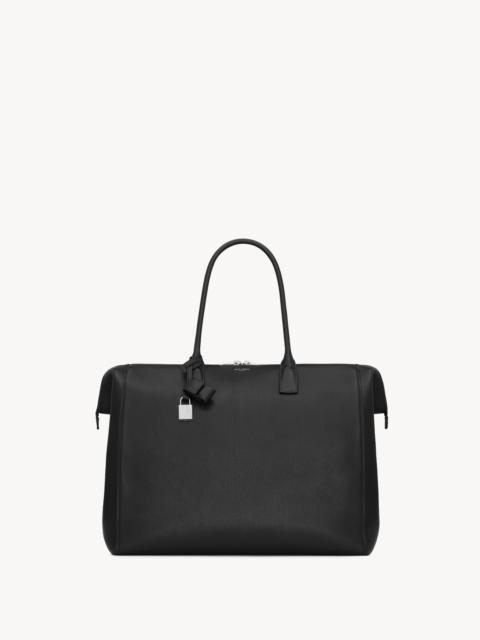 SAINT LAURENT NORTH/SOUTH DOCTOR BAG IN GRAINED LEATHER