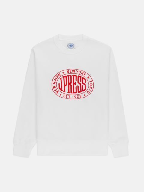 MADE-IN-USA WHITE VINTAGE J. PRESS VINTAGE SEAL SWEATSHIRT