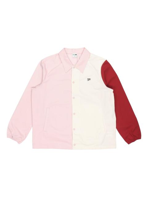 PUMA Embroidered Small Label Contrasting Colors Sports Woven Logo Jacket Pink 532172-36