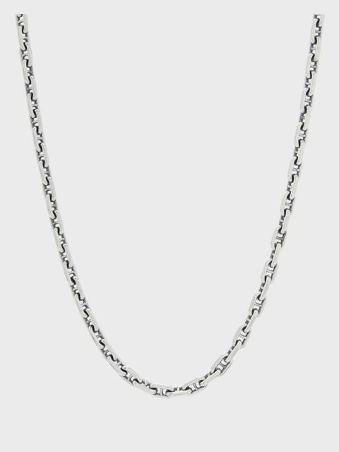 GOOD ART HLYWD MODEL 22 NECKLACE LINK SIZE 3A AT 24'' - STERLING SILVER
