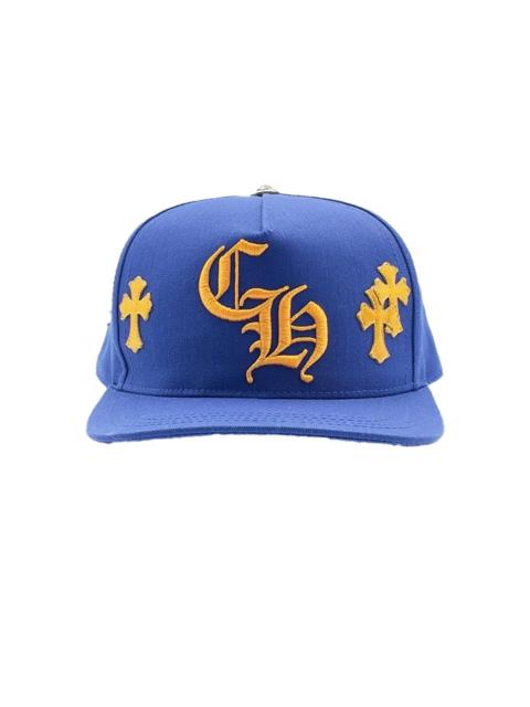 cross-patch embroidered cap