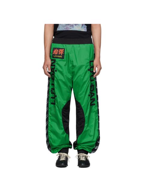 Green L-D Track Pants