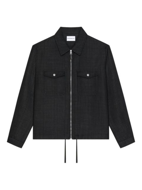 silver-tone-hardware checked jacket