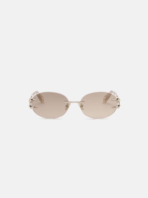 Round shape rimless sunglasses