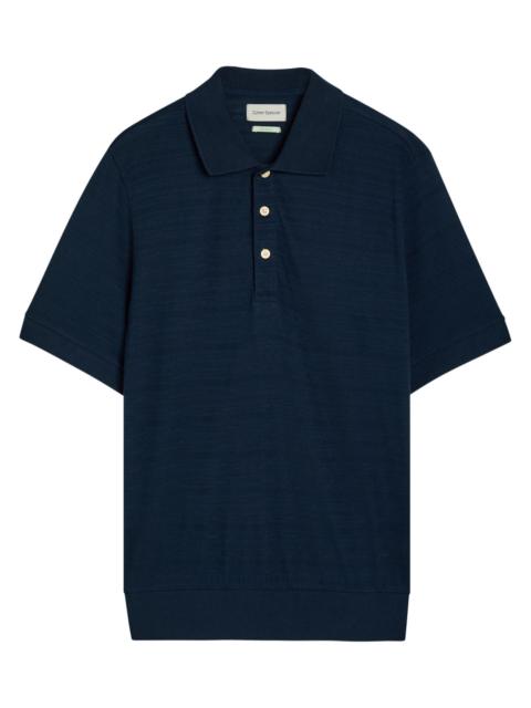 Oliver Spencer Glendale Fine-knit Polo Shirt