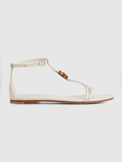 Women's sandal with bamboo detail