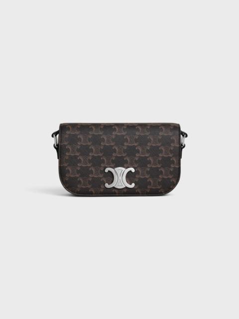 SMALL CROSSBODY BAG TRIOMPHE IN TRIOMPHE CANVAS AND CALFSKIN