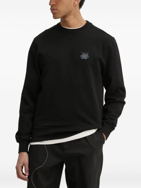 embroidered logo sweatshirt