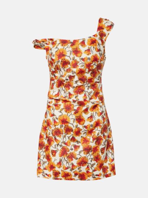 Jara floral linen minidress