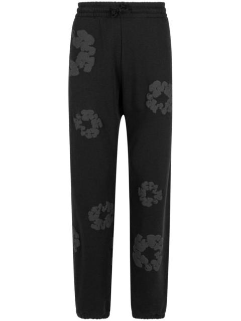 Cotton Wreath-print track pants