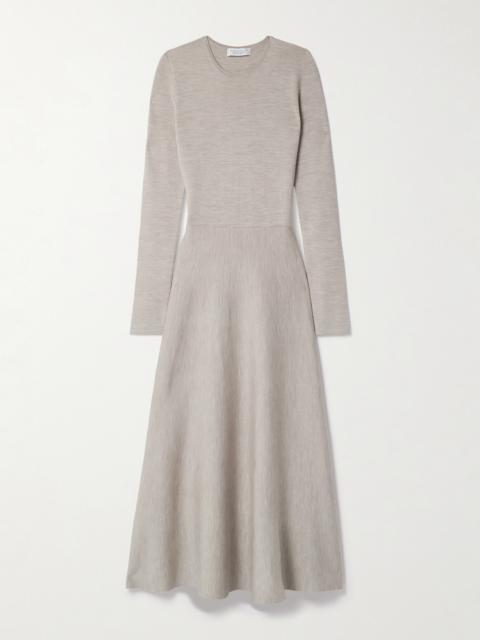 Tegea Wool, Cashmere And Silk-blend Midi Dress