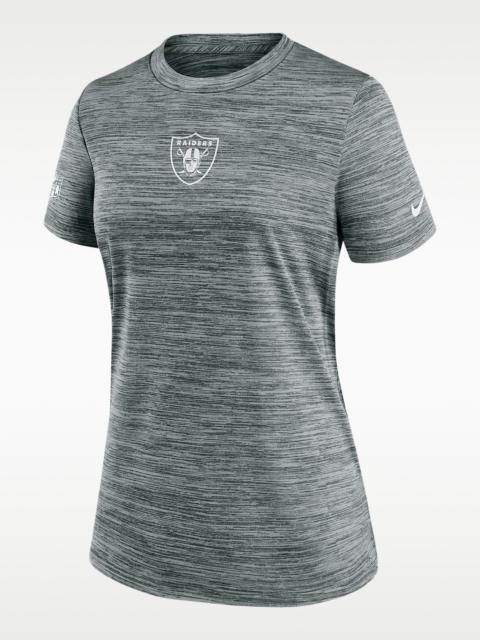 Las Vegas Raiders Sideline Team Issue Velocity Women's Nike Dri-FIT NFL T-Shirt