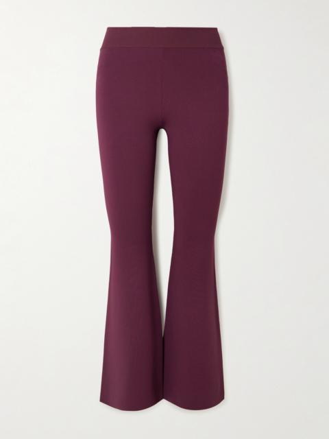 Cropped Jersey Flared Pants