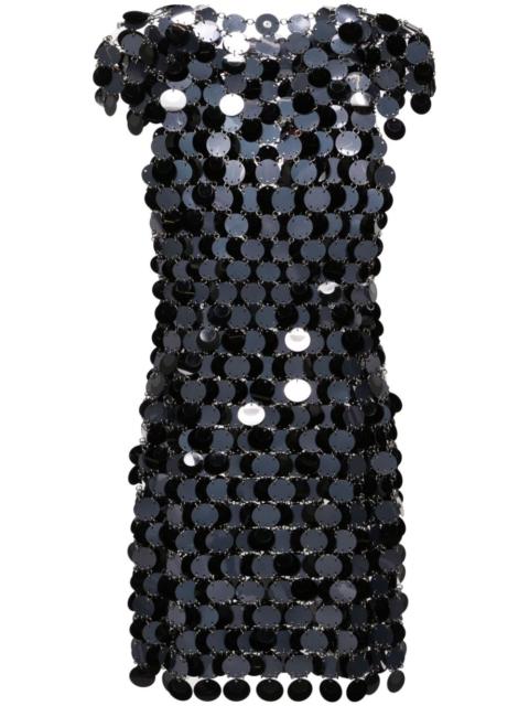 sequinned chainmail minidress