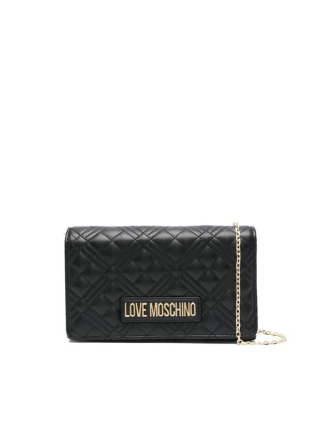 quilted chain cross body bag