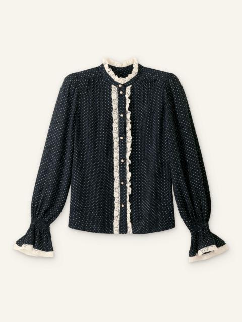 Lace Trim Blouse