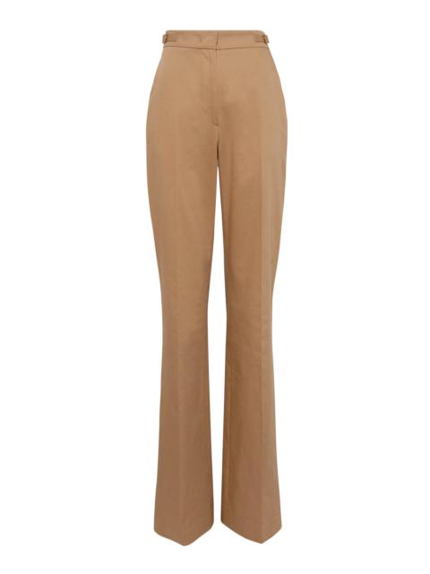 Vesta Flare Pant in Camel Light Sea Island Cotton Twill