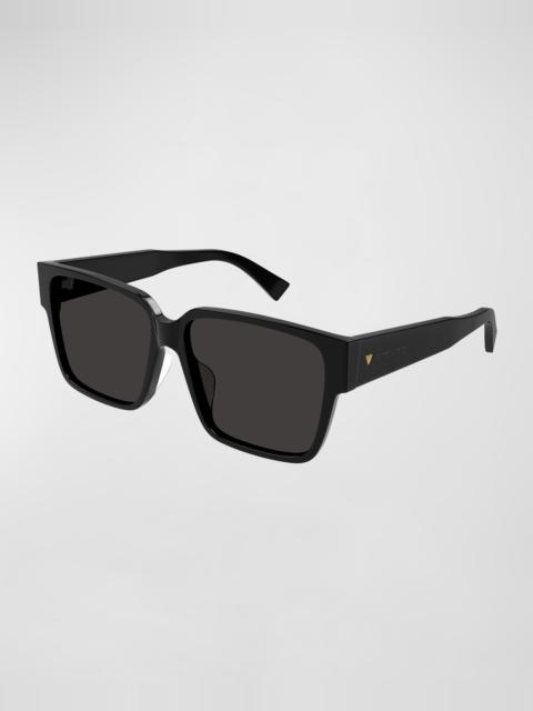 Logo Acetate Square Sunglasses