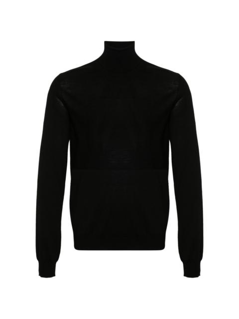 virgin wool fine-knit jumper