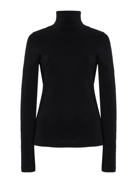Dinah Organic Cotton Turtleneck T-Shirt black