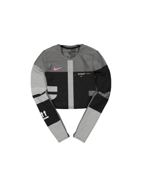 OFF-WHITE x Nike Women's Easy Run Top Vast Grey